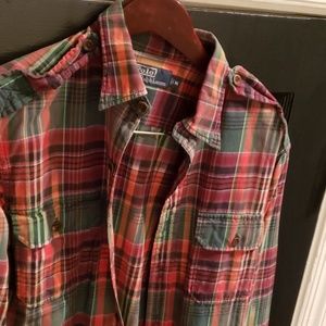 Mens Polo Ralph Lauren plaid button up
